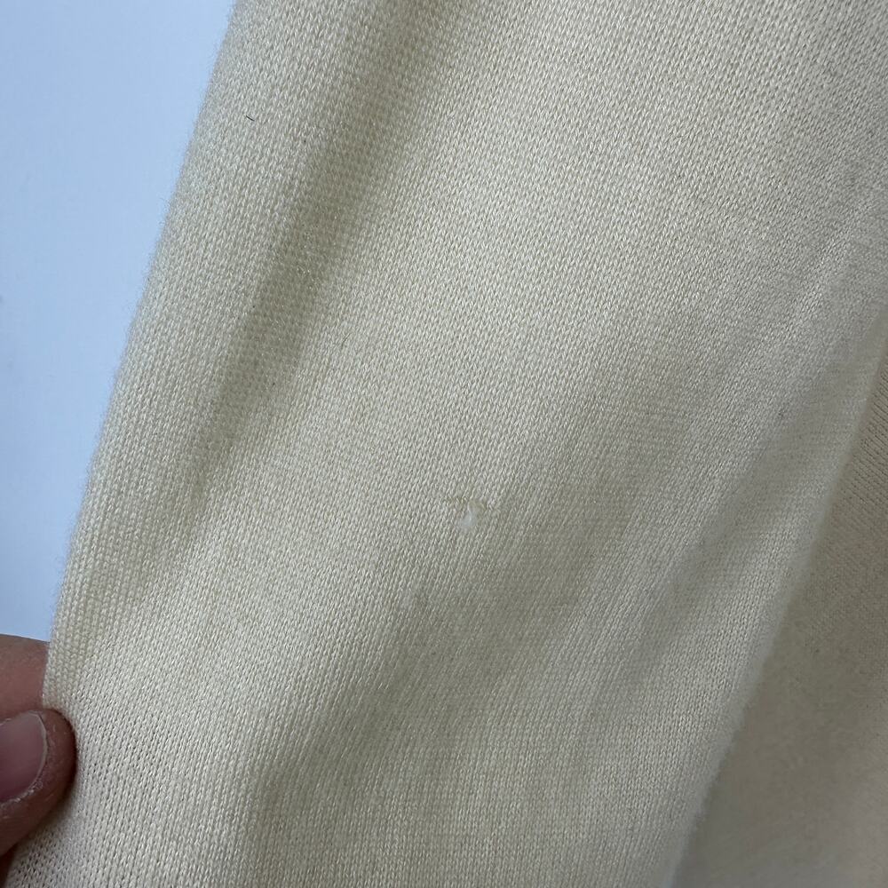 VTG Jil Sander Cashmere Draped Cardigan Sweater Set Womens Sz 40 US 10 Cream - Picture 9 of 9